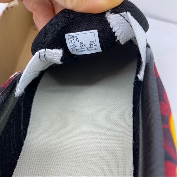 Vans Slip On Samurai Rising Sneakers Flames Skull - Picture 12 of 13